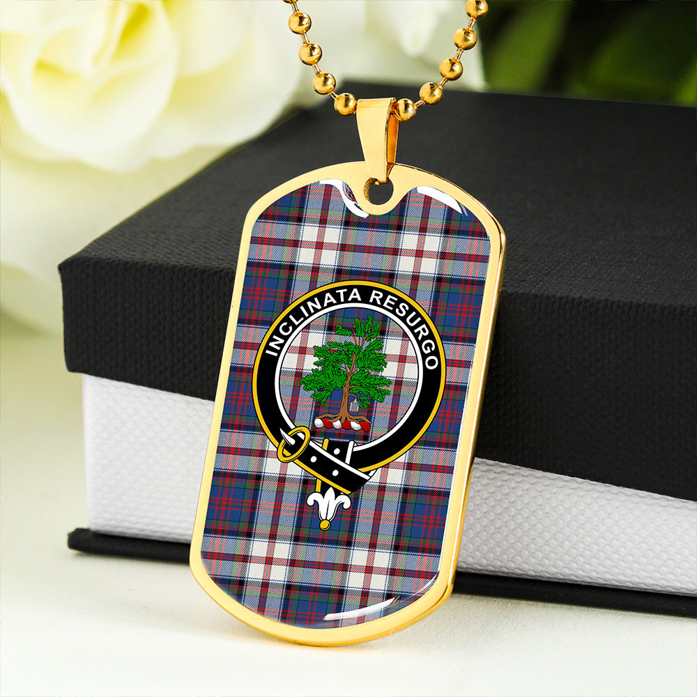 Cooper Dress #2 Modern Clan Badge Classic Tartan Dog Tag Necklace