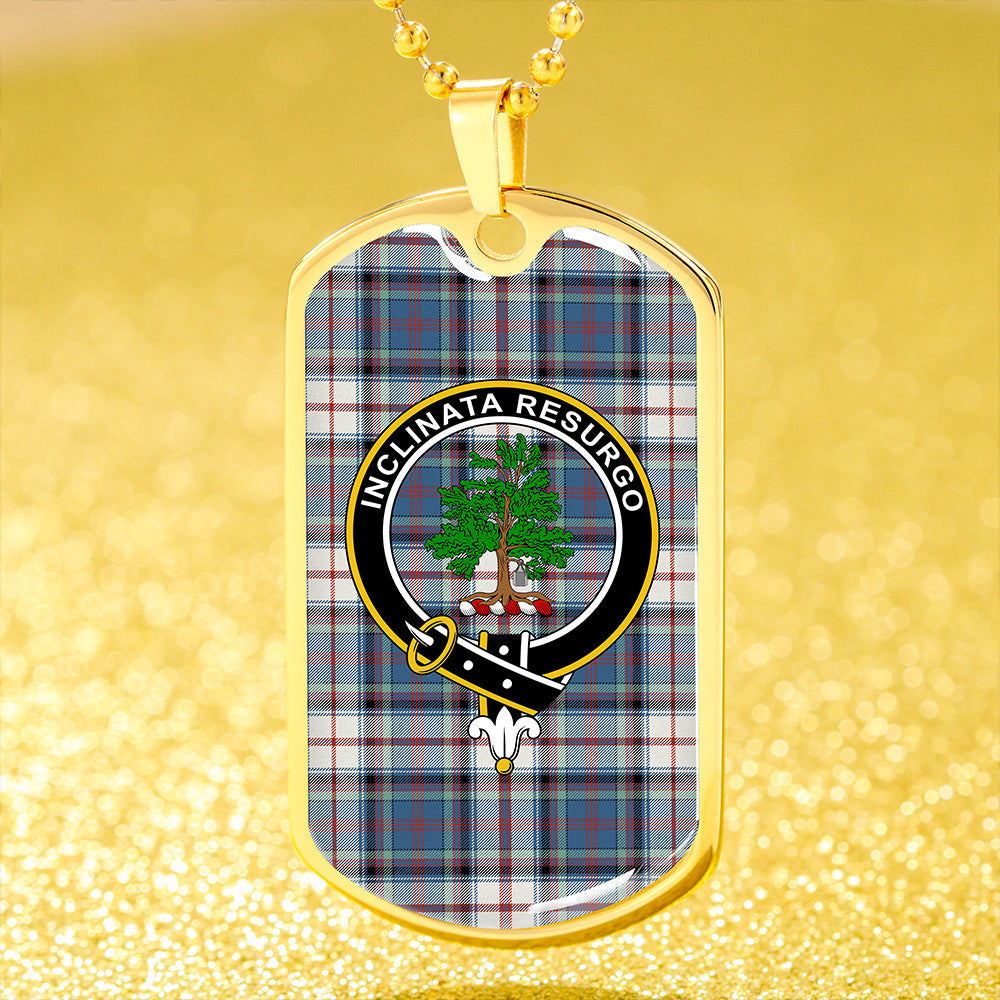 Cooper Dress #3 Ancient Clan Badge Classic Tartan Dog Tag Necklace