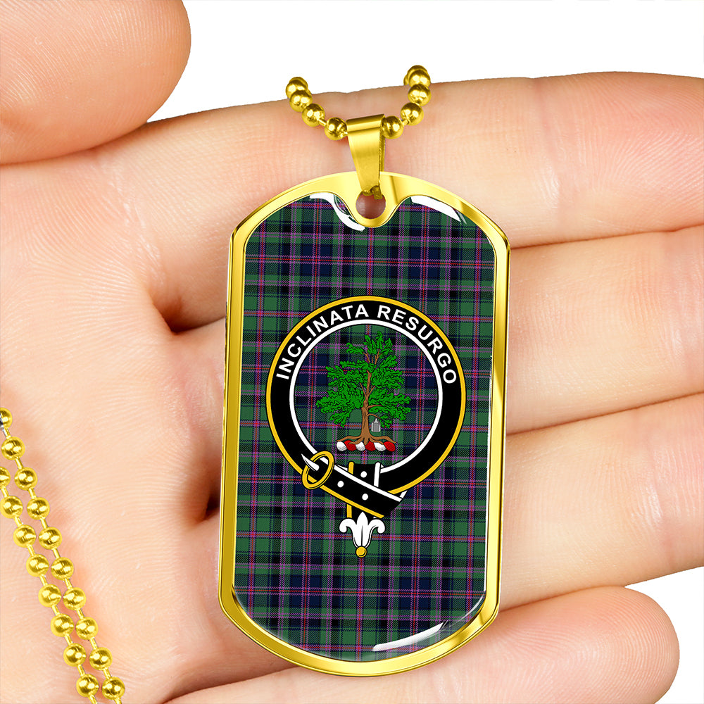 Cooper Modern Clan Badge Classic Tartan Dog Tag Necklace