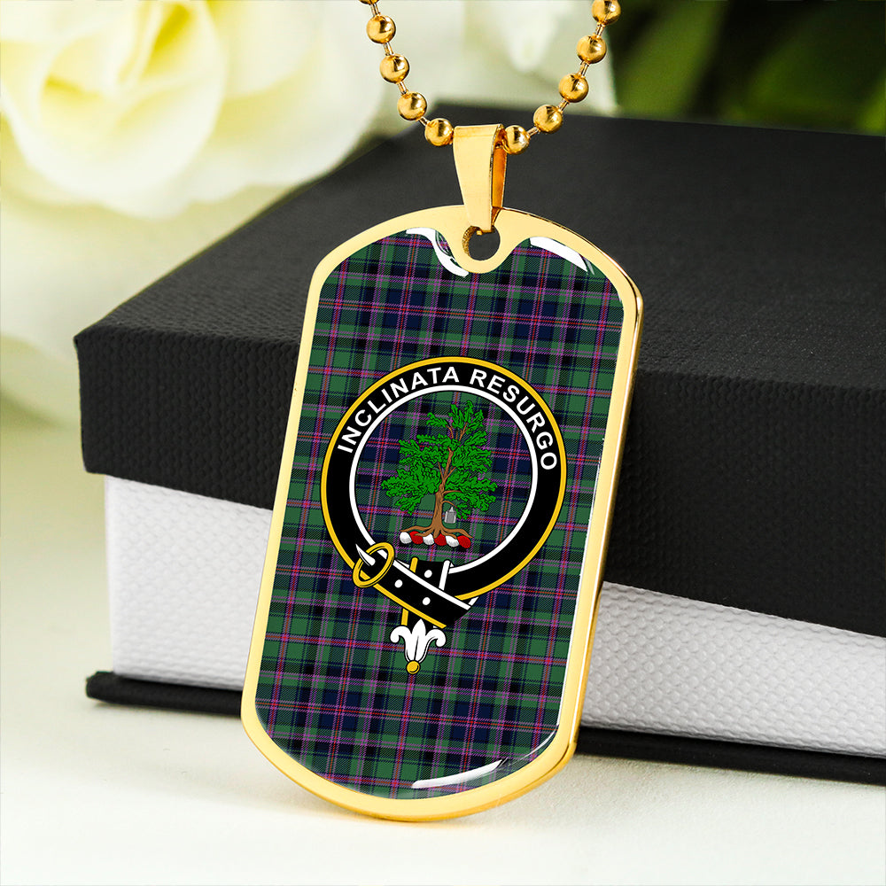 Cooper Modern Clan Badge Classic Tartan Dog Tag Necklace