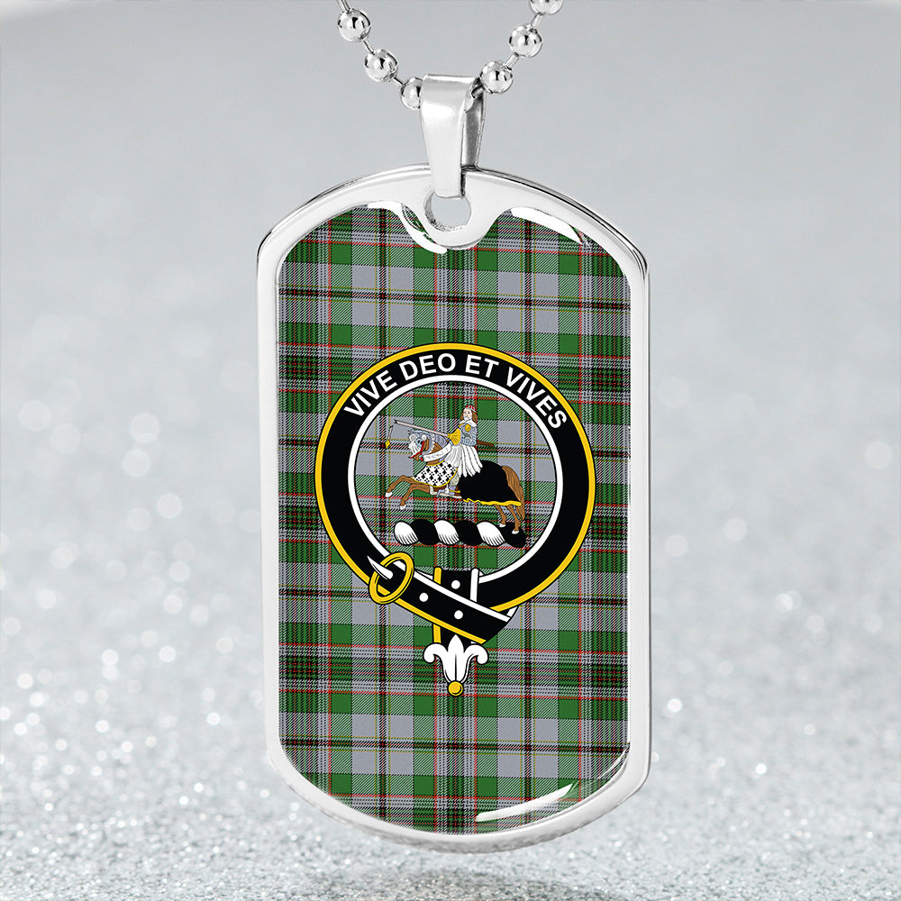 Craig (Craigie) Ancient Clan Badge Classic Tartan Dog Tag Necklace