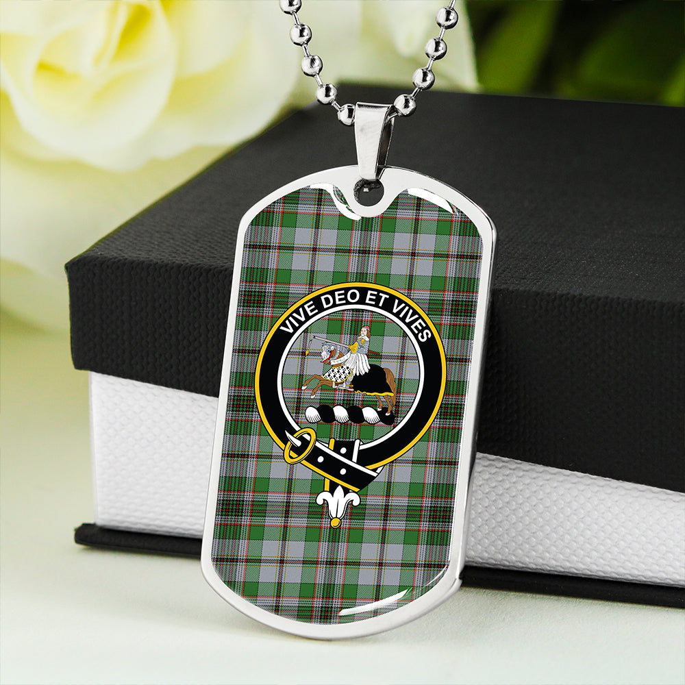 Craig (Craigie) Ancient Clan Badge Classic Tartan Dog Tag Necklace