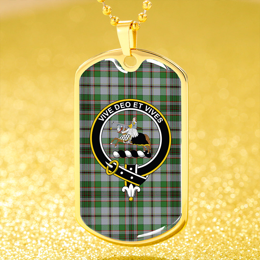 Craig (Craigie) Ancient Clan Badge Classic Tartan Dog Tag Necklace