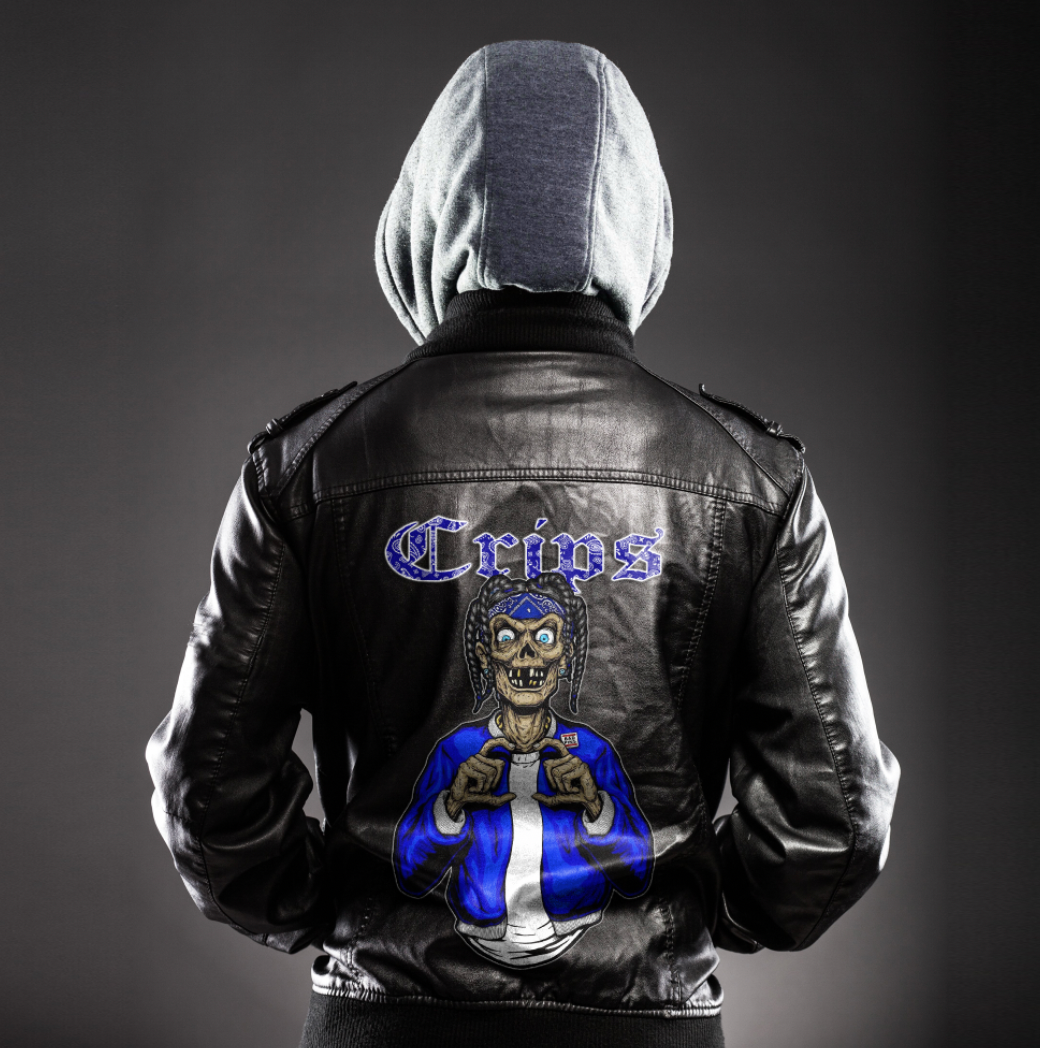 Viking Crips Gang Zipper Leather Jacket – To The Closet