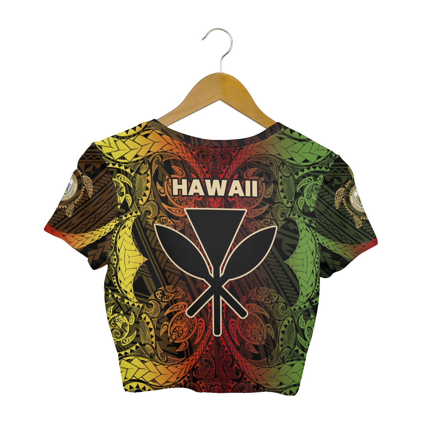 Kanaka Maoli Hawaii Croptop T Shirt Reggae Style