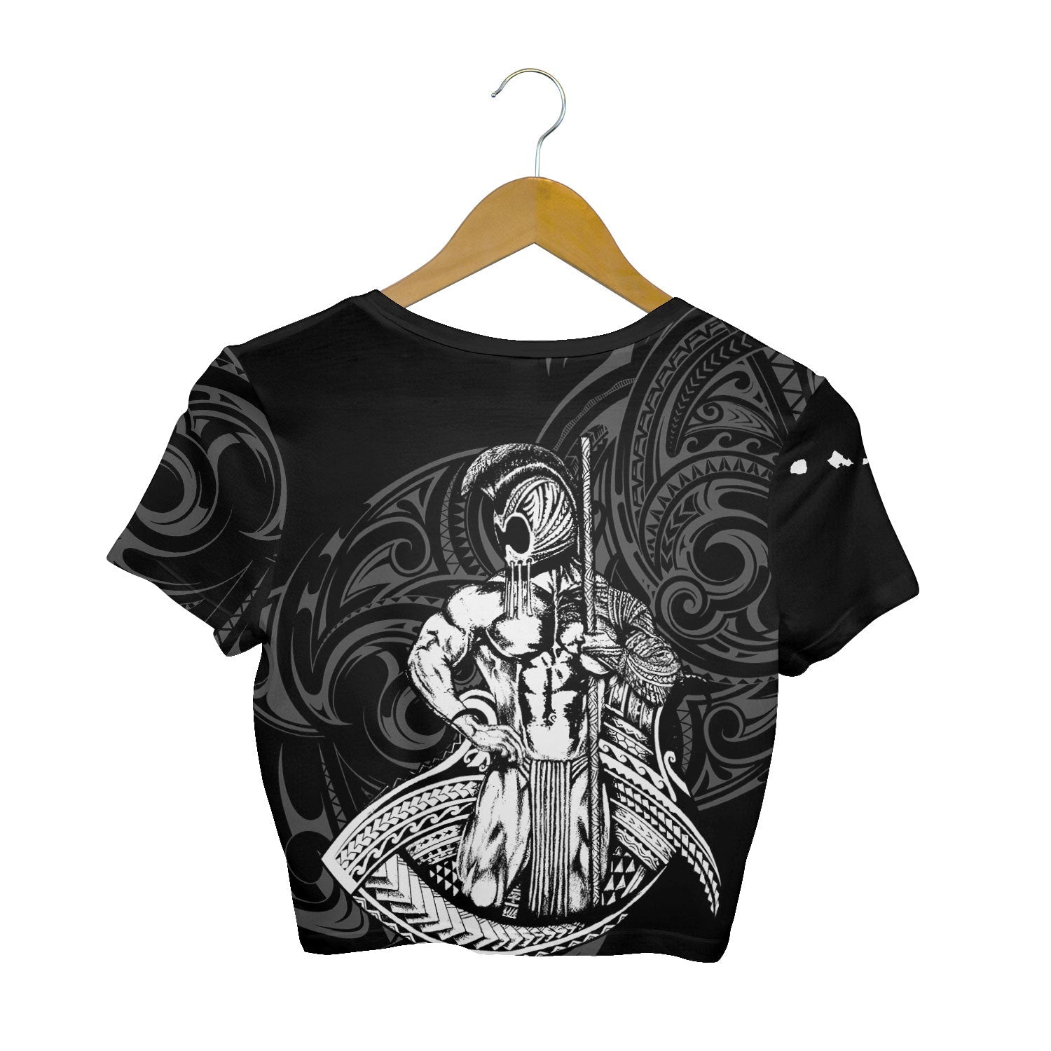 Hawaii Ikaika Warrior Croptop T Shirt Polynesian Style