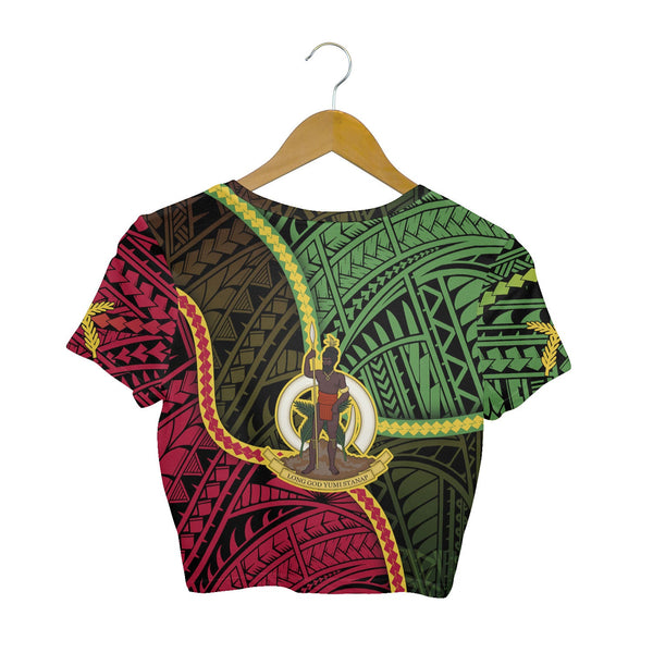 Vanuatu Croptop T Shirt Independence Day 43rd Anniversary Style