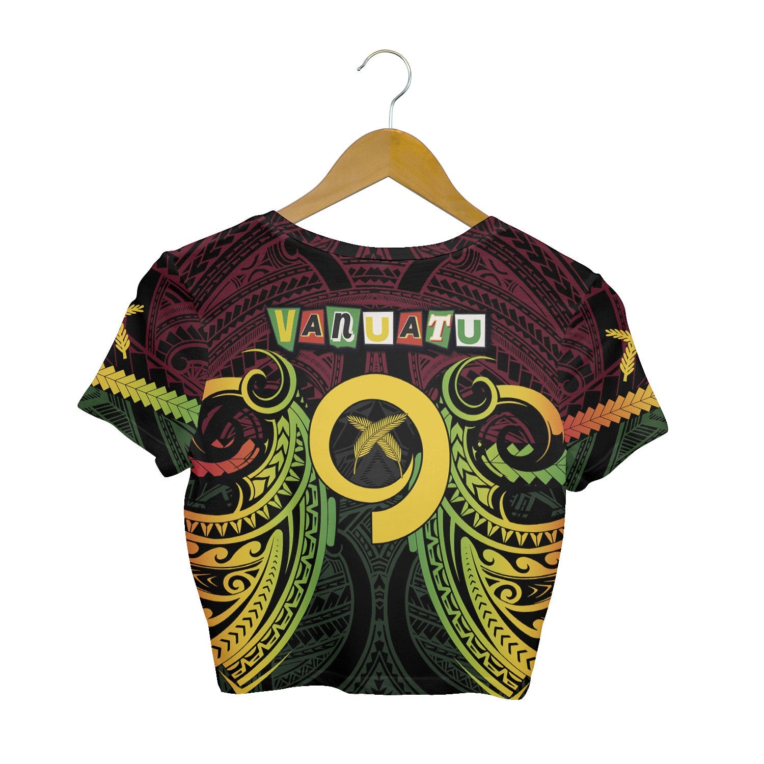 Vanuatu Croptop T Shirt Independence Day 43rd Anniversary Style 2