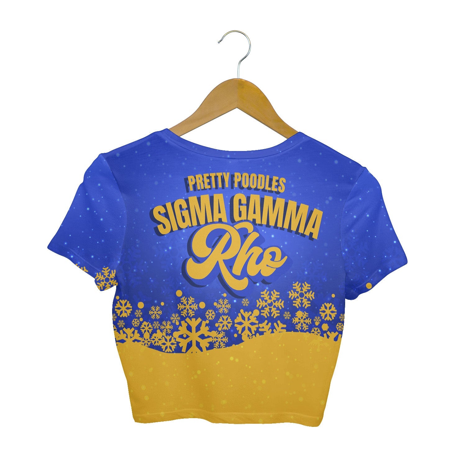 Sorority Shirt - Sigma Gamma Rho Christmas Girl Croptop T Shirt Pretty Poodles Style