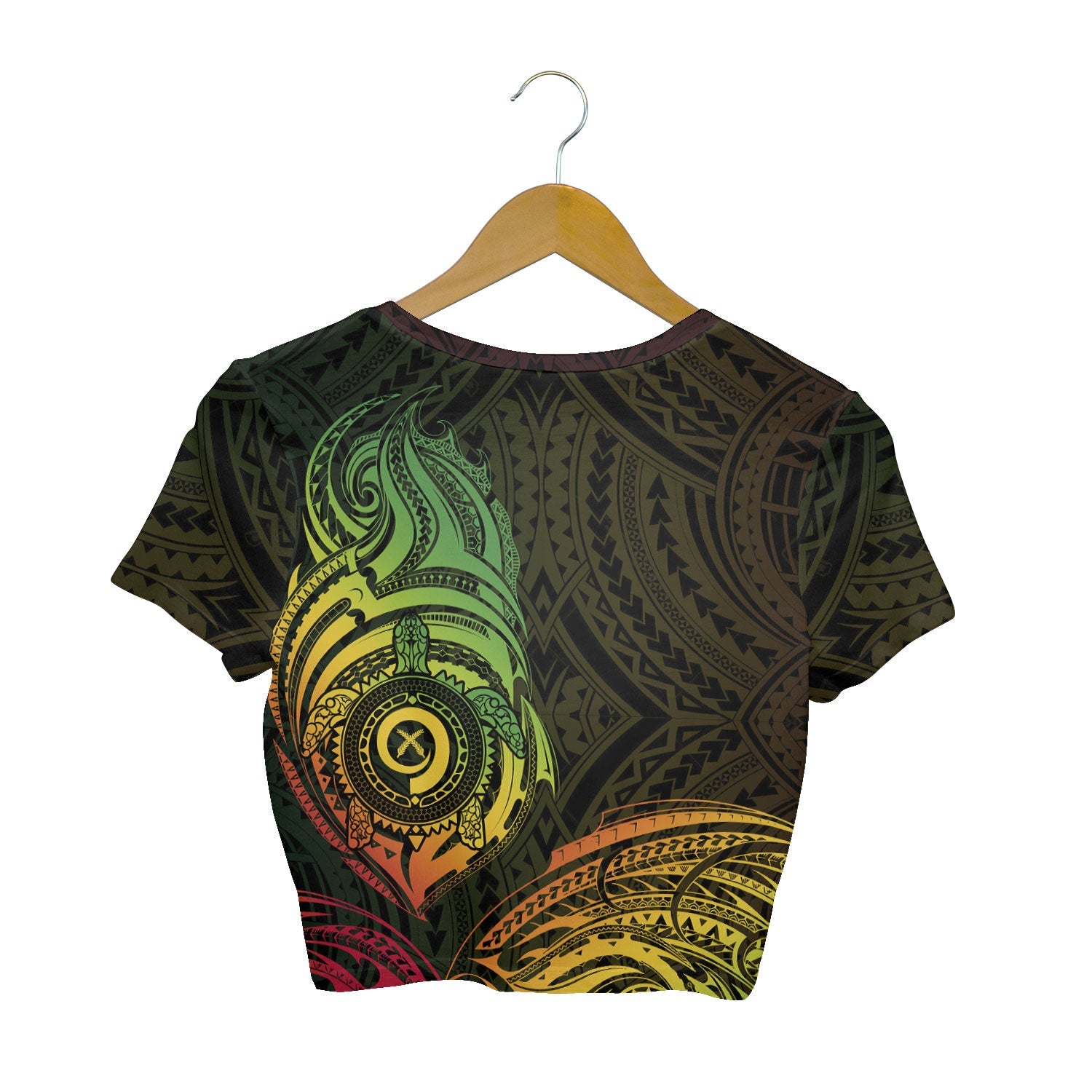 Vanuatu Croptop T Shirt Polynesian Reggae Style