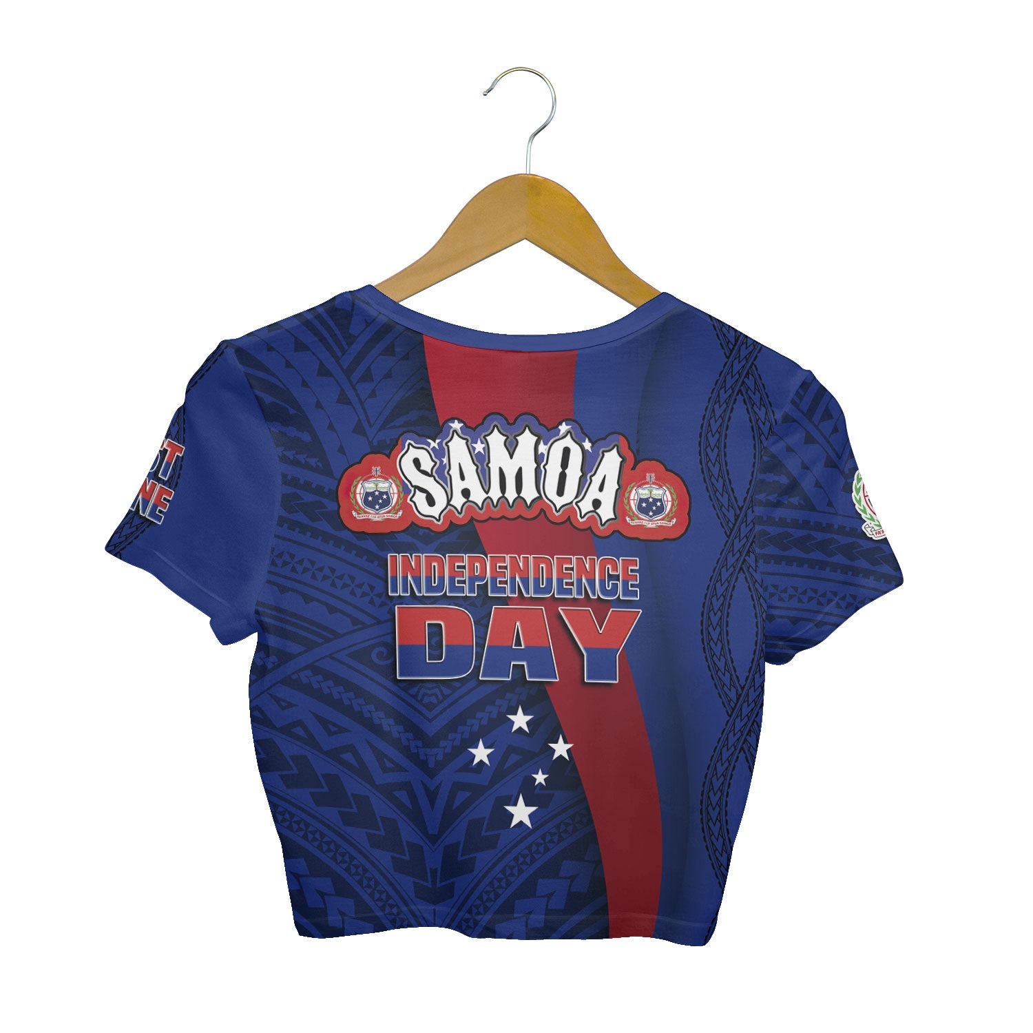 Samoa Independence Day Croptop T Shirt Celebrating Dance Style