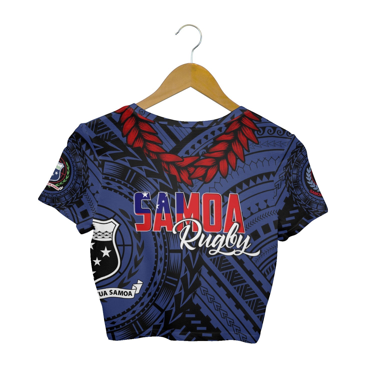 Samoa TOA Rugby Croptop T Shirt Ulafala Style