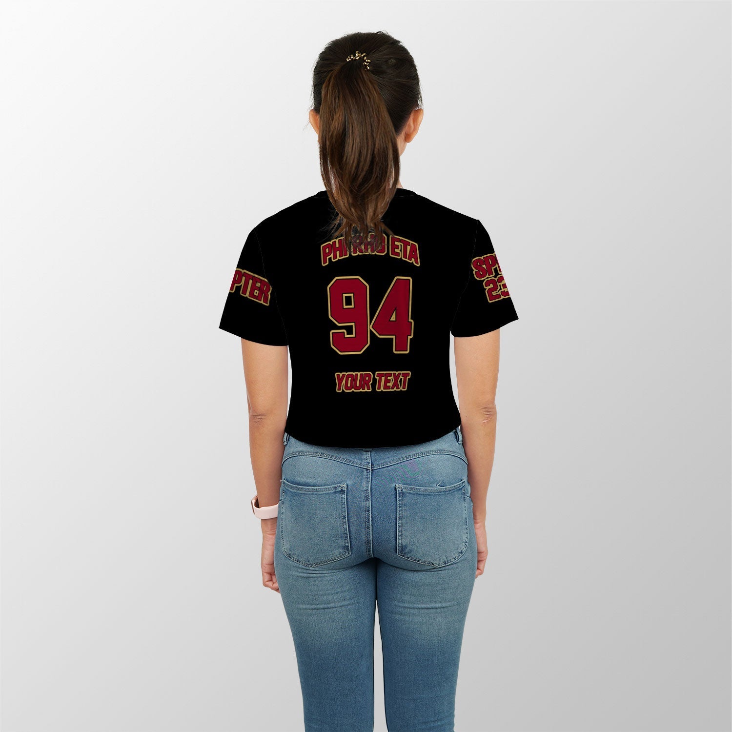 Fraternity Shirt - Personalized Phi Rho Eta Croptop T Shirt Original Dark Style