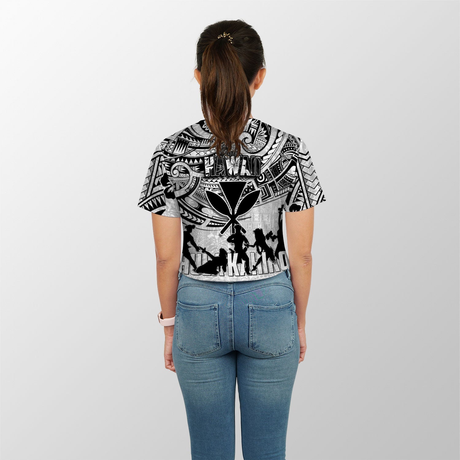 Hawaiian Hula Kahiko Croptop T Shirt