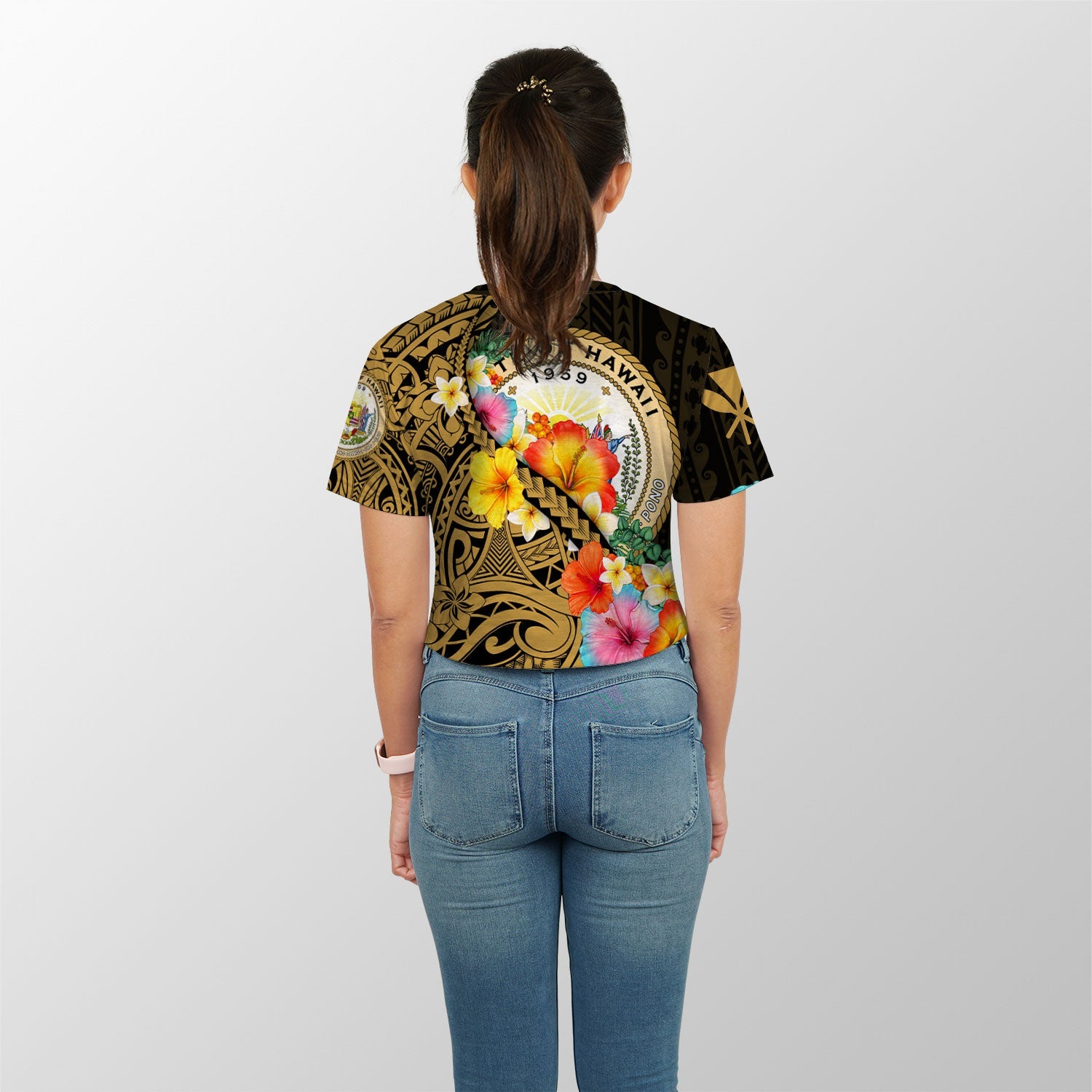 Hawaii Day King Kamehameha Croptop T Shirt