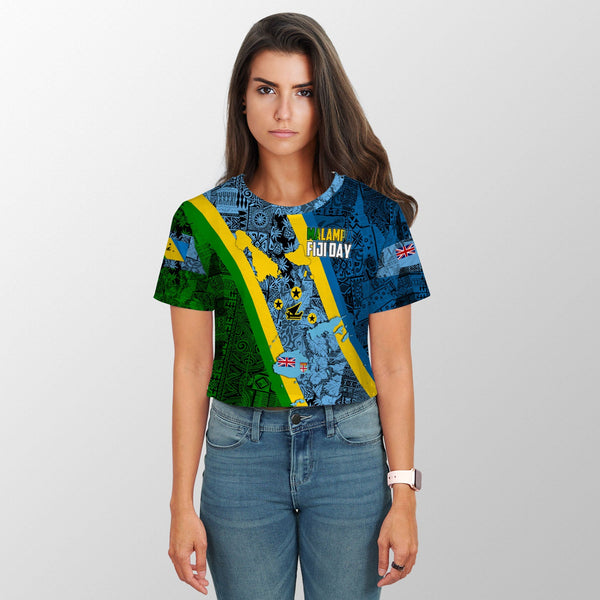 Malampa Fiji Day Croptop T Shirt