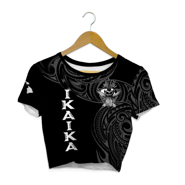 Hawaii Ikaika Warrior Croptop T Shirt Polynesian Style