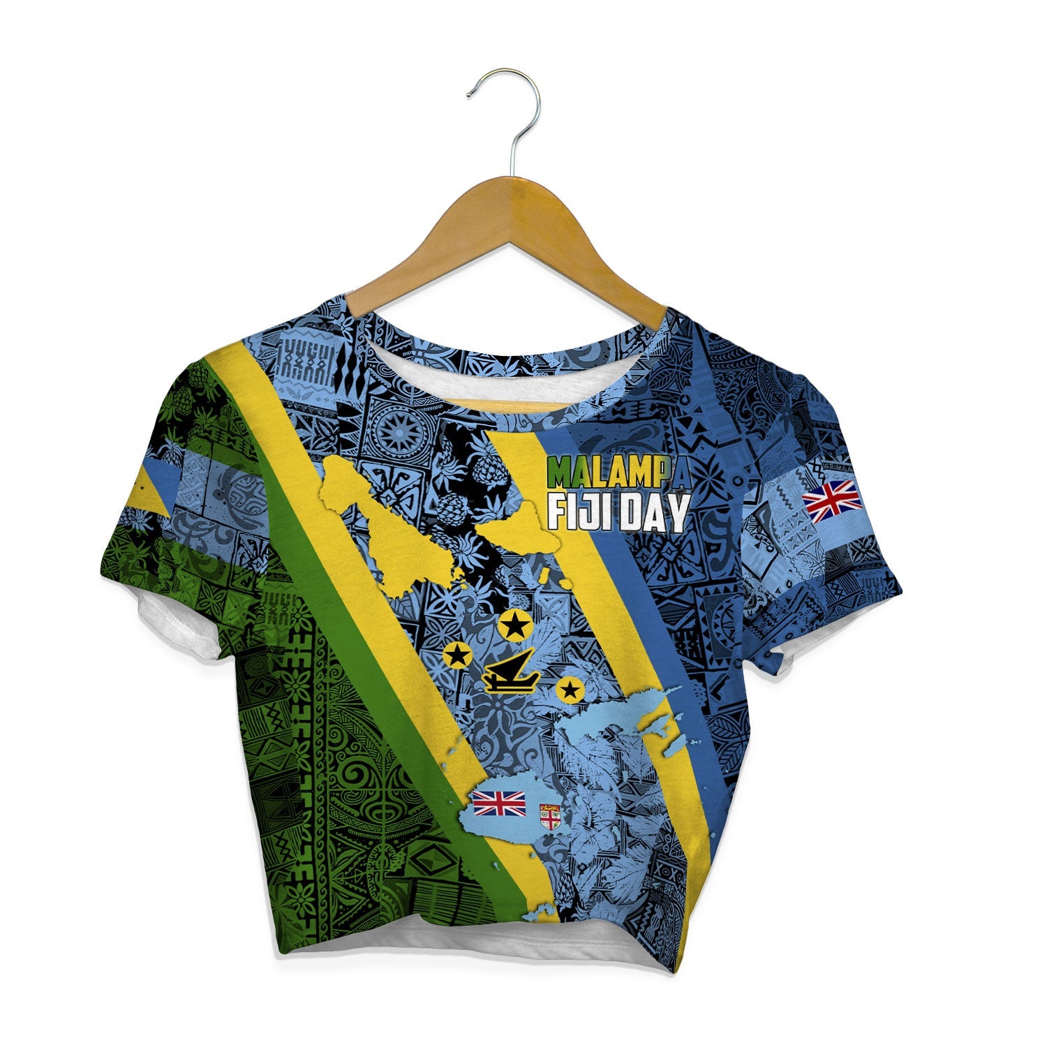 Malampa Fiji Day Croptop T Shirt