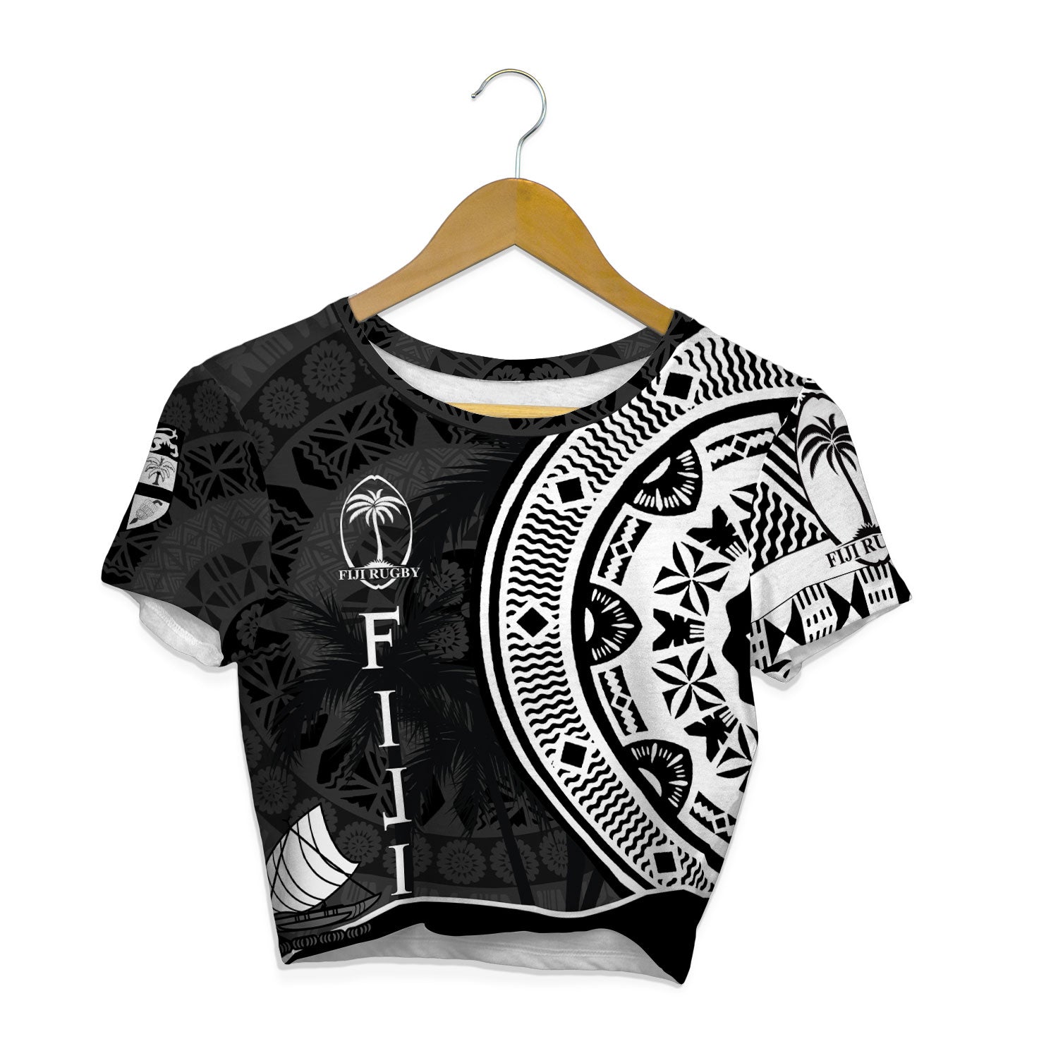 Custom Fiji Rugby Croptop T Shirt