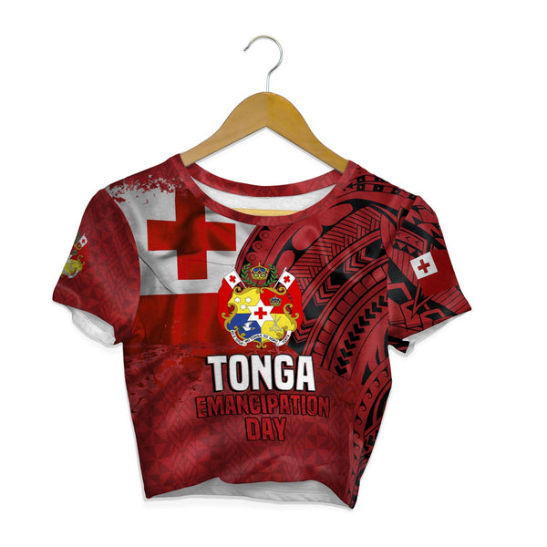 Tonga Independence Emancipation Day Croptop T Shirt