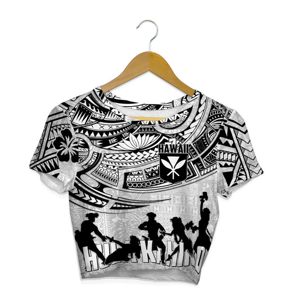 Hawaiian Hula Kahiko Croptop T Shirt