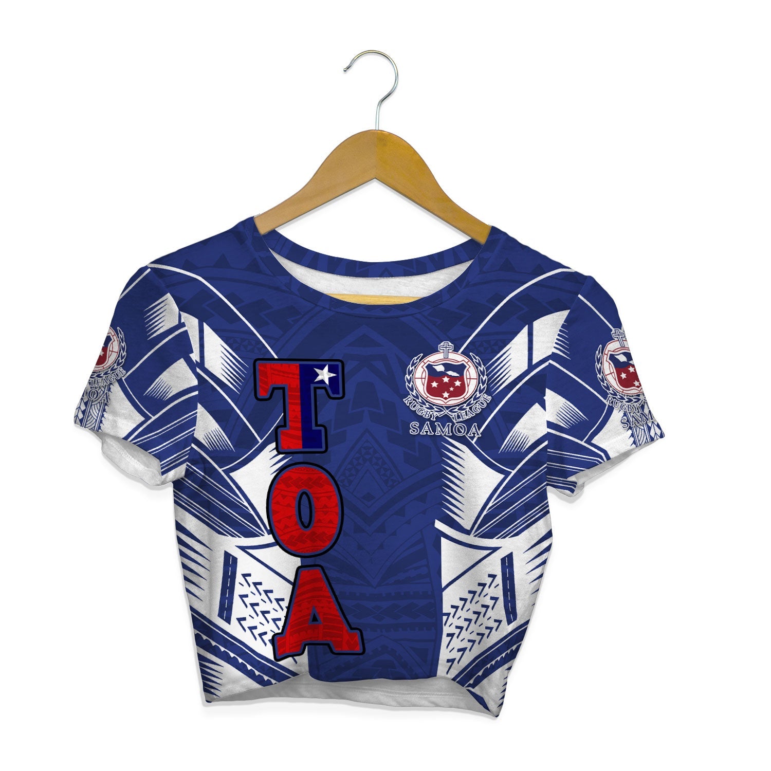 Custom TOA Samoa Rugby Croptop T Shirt