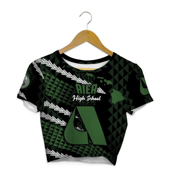 Hawaii Aiea High School Custom Croptop T Shirt Map Style