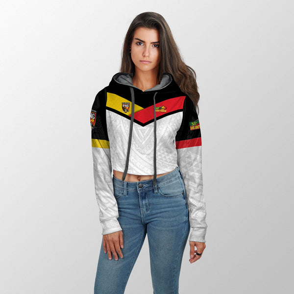 Papua New Guinea Rugby Hunters Croptop Hoodie