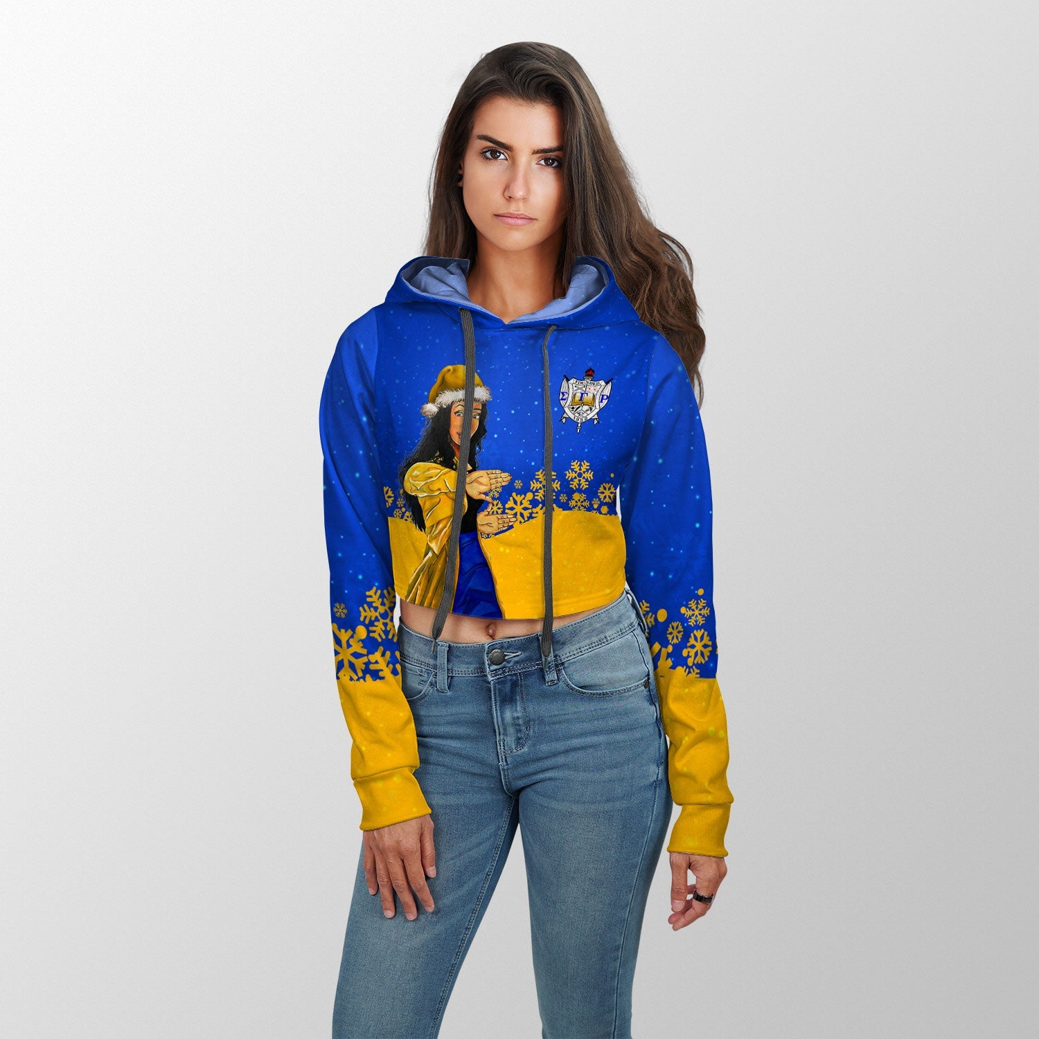 Sorority Shirt - Sigma Gamma Rho Christmas Girl Croptop Hoodie Pretty Poodles Style