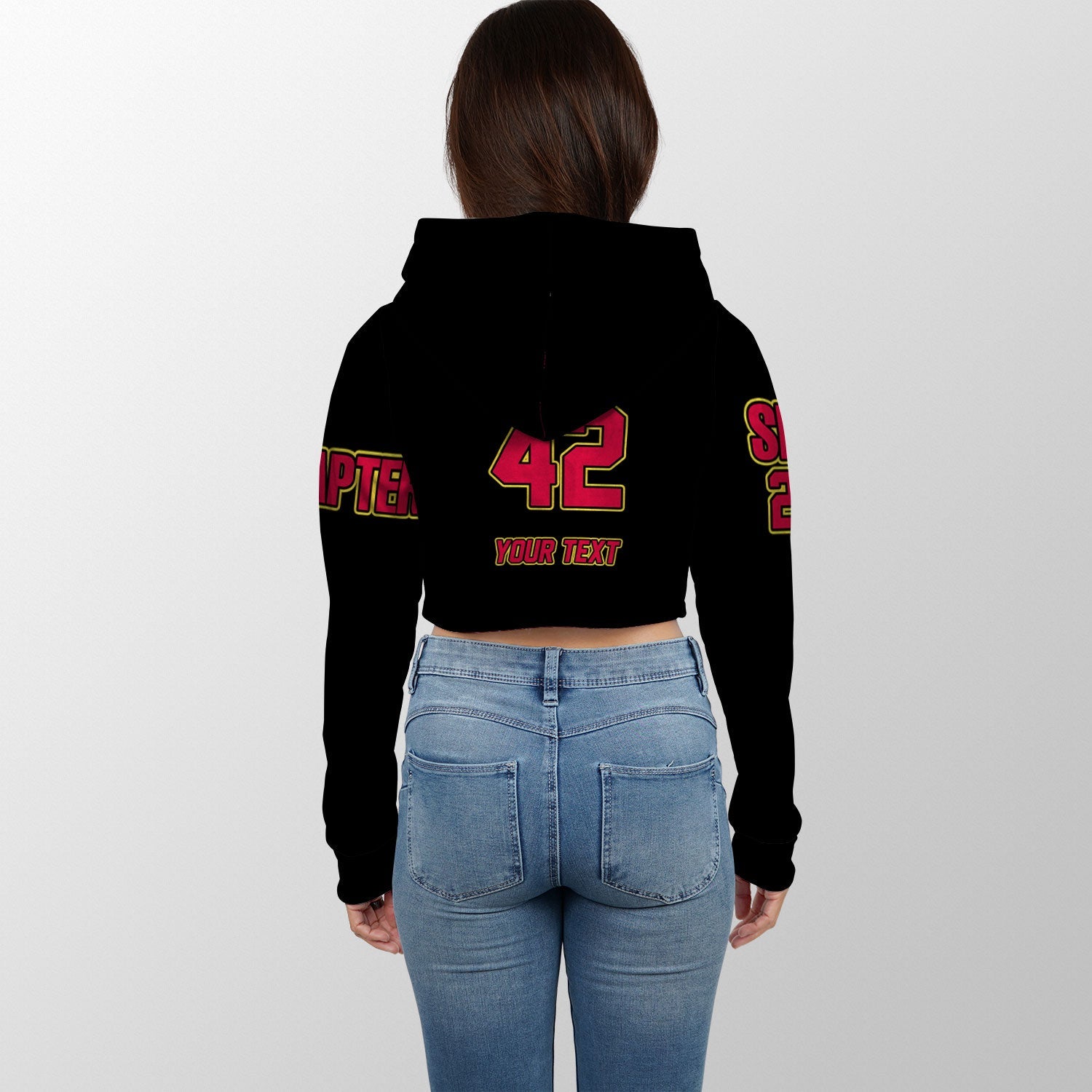 Sorority Shirt - Personalized Eta Phi Beta Croptop Hoodie Original Black Style