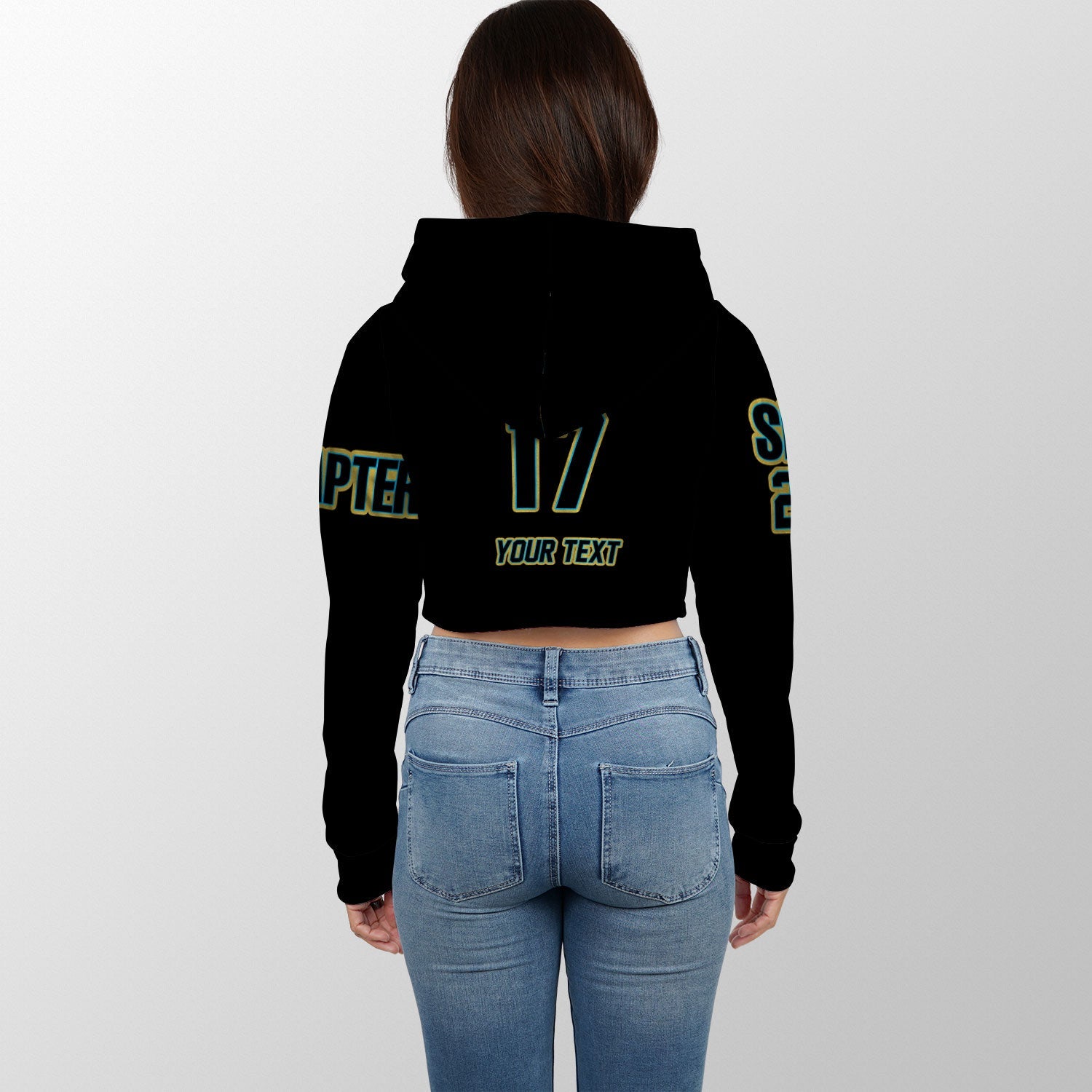 Fraternity Shirt - Personalized Mu Beta Phi Croptop Hoodie Original Black Style