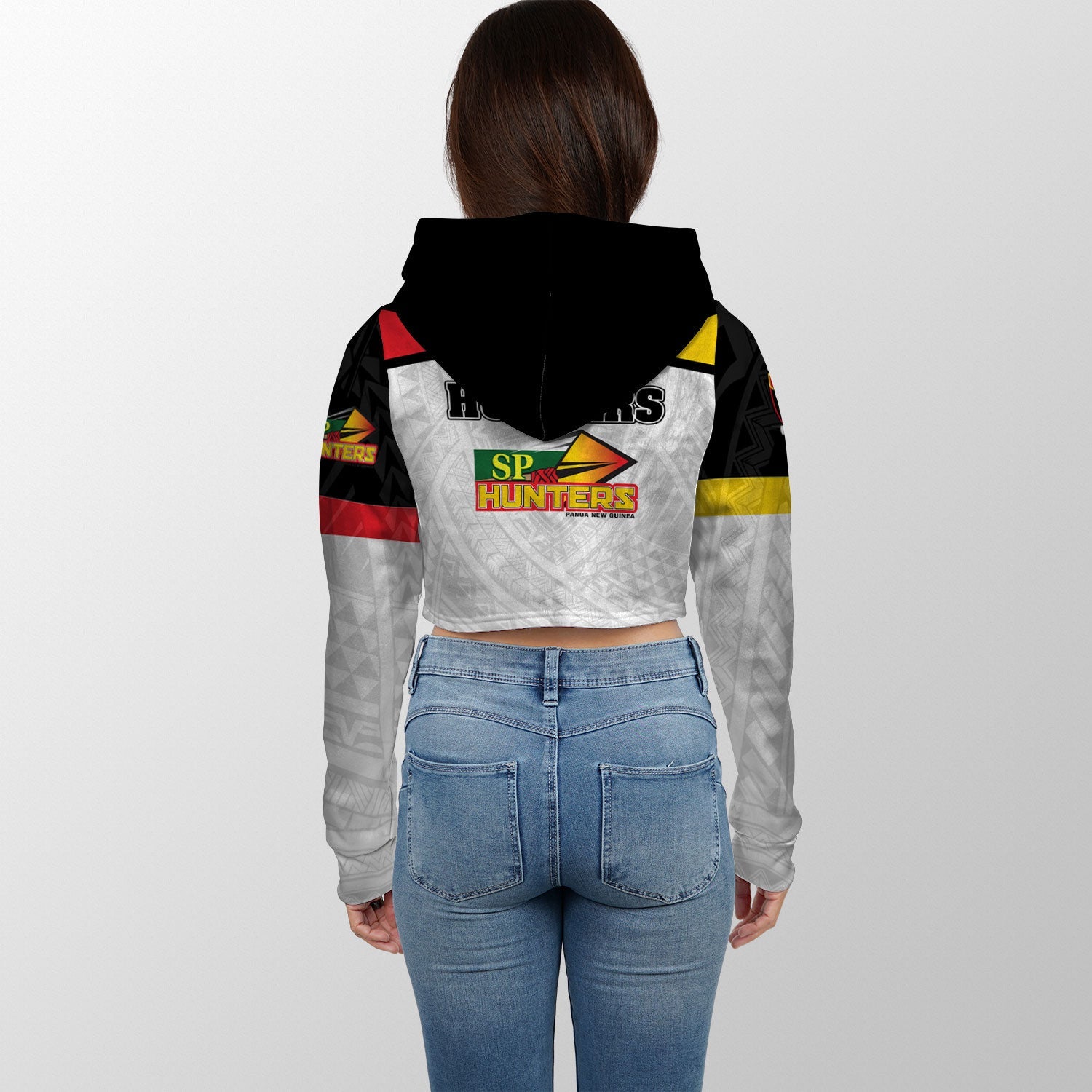 Papua New Guinea Rugby Hunters Croptop Hoodie