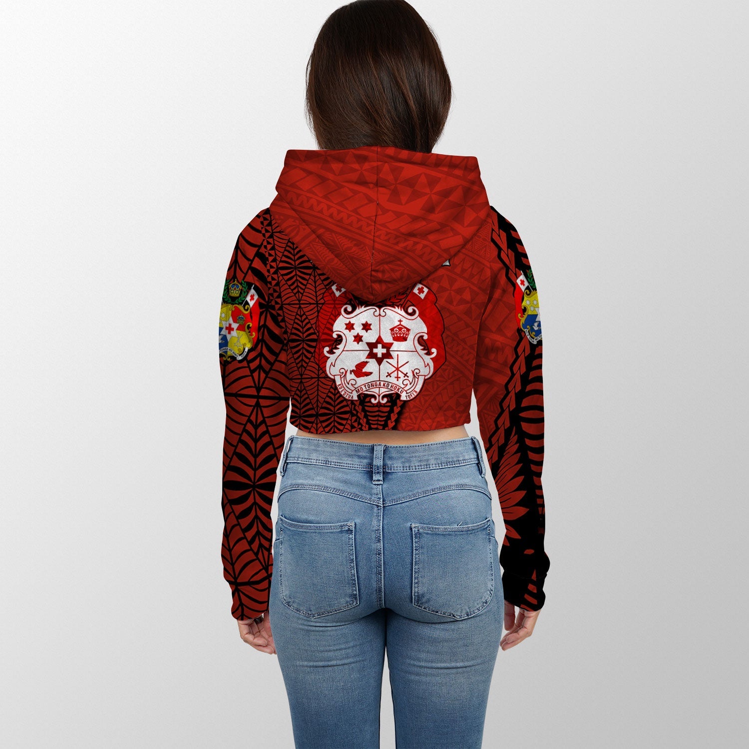 Custom Tonga The Tonga Terror Croptop Hoodie