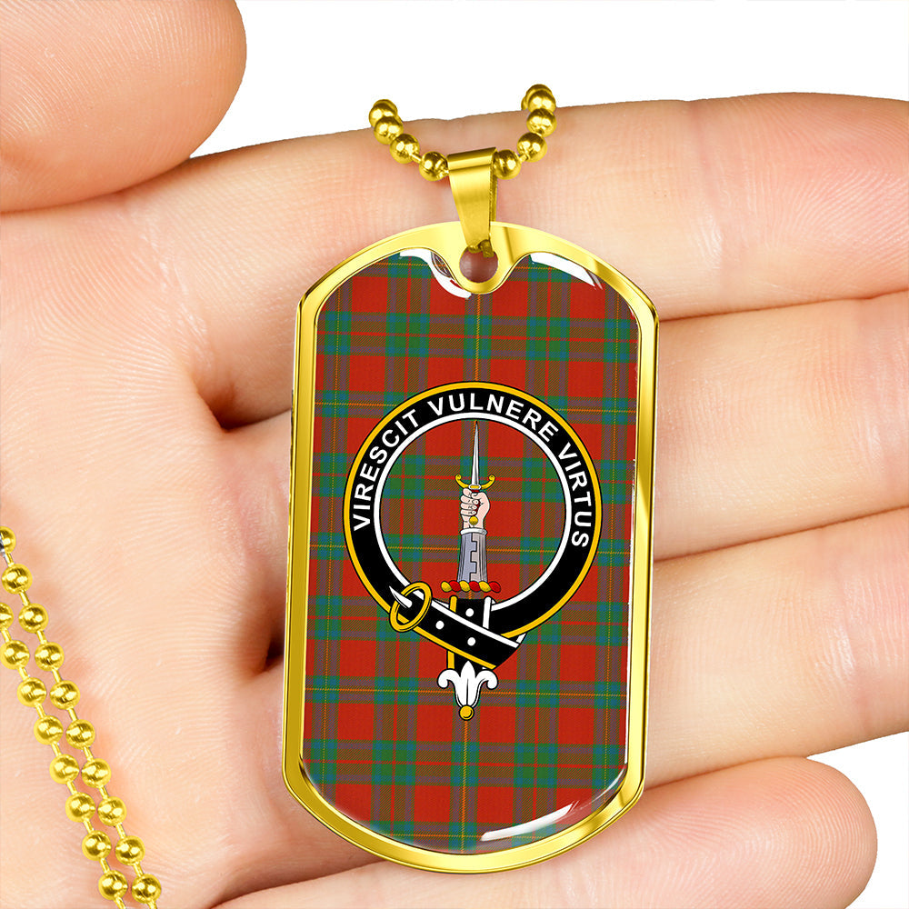 Cruikshank Ancient Clan Badge Classic Tartan Dog Tag Necklace