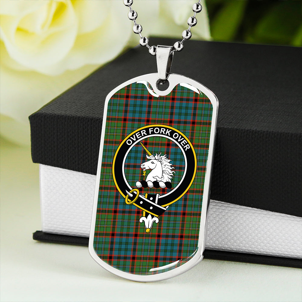 Cunningham Hunting (MacNicol Hunting #2) Ancient Clan Badge Classic Tartan Dog Tag Necklace