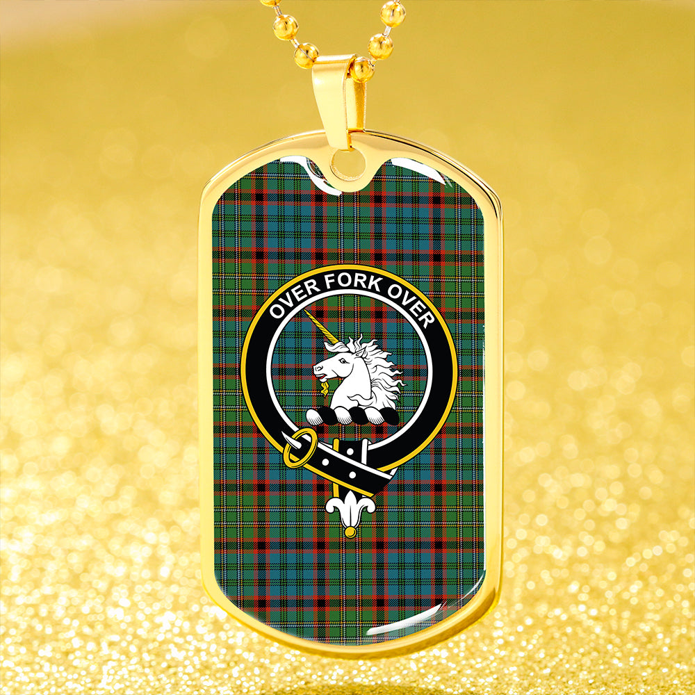 Cunningham Hunting (MacNicol Hunting #2) Ancient Clan Badge Classic Tartan Dog Tag Necklace