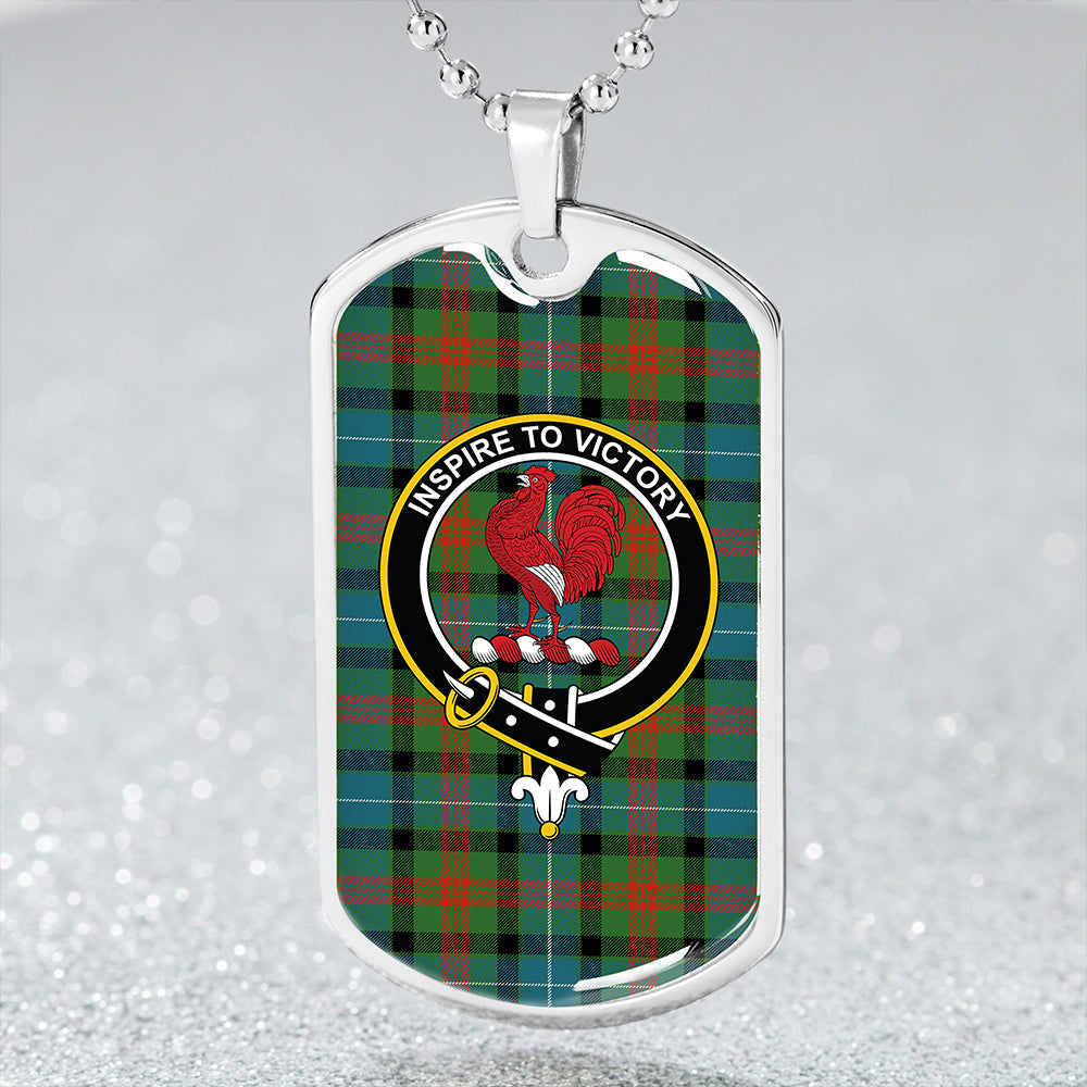 Curry (Currie) Ancient Clan Badge Classic Tartan Dog Tag Necklace