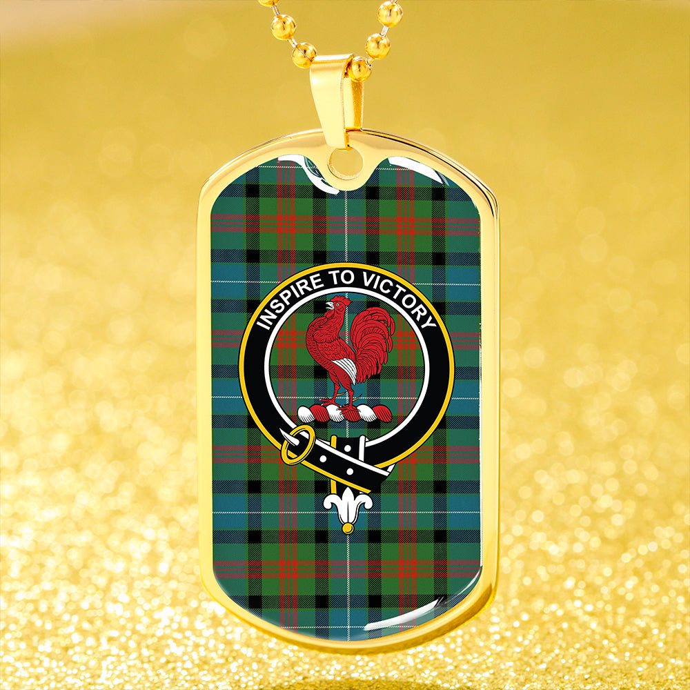 Curry (Currie) Ancient Clan Badge Classic Tartan Dog Tag Necklace