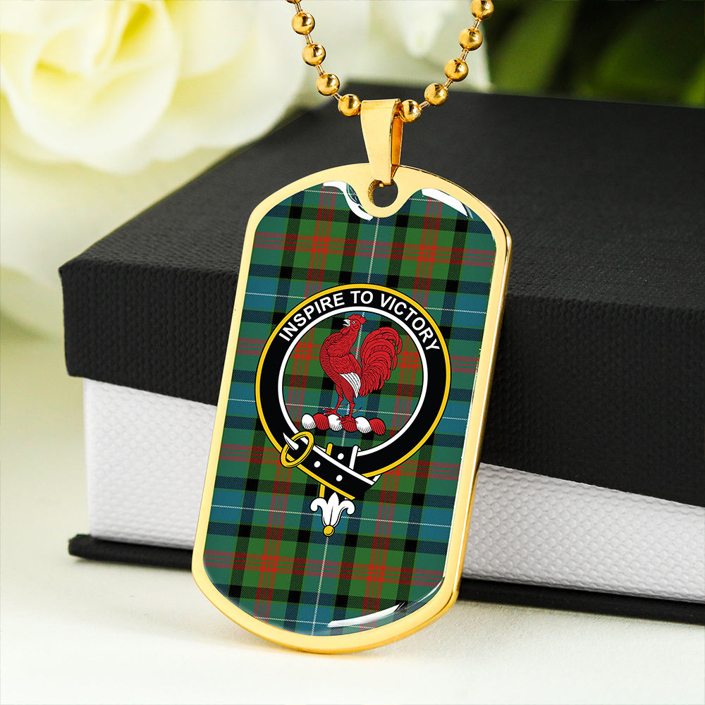 Curry (Currie) Ancient Clan Badge Classic Tartan Dog Tag Necklace