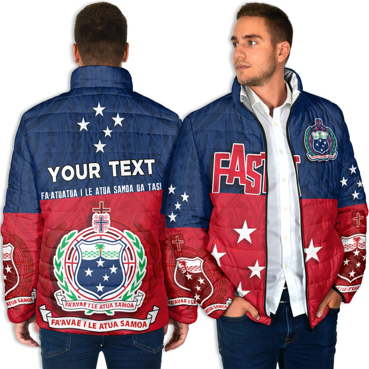 Custom Samoa Men Padded Jacket FAST Always Proud