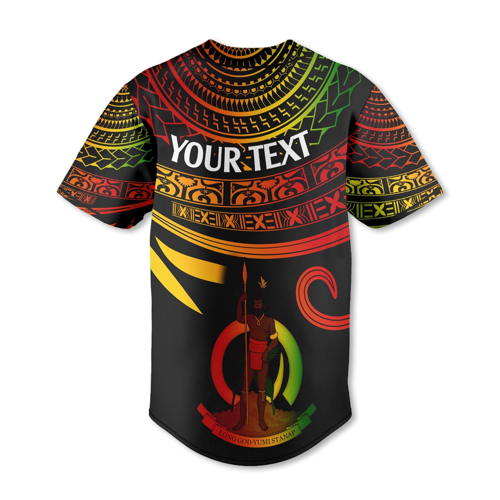 Custom Vanuatu Baseball Jersey Happy Independence Polynesian Proud To Be A Ni Van V2