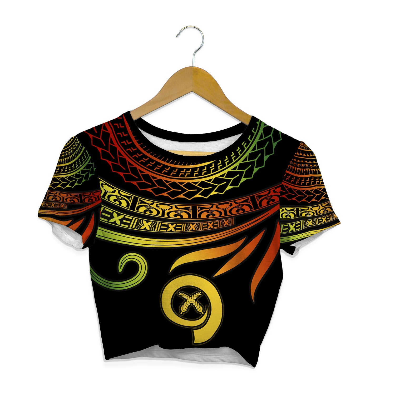 Custom Vanuatu Crop Top T Shirt Happy Independence Polynesian Proud To Be A Ni Van V2