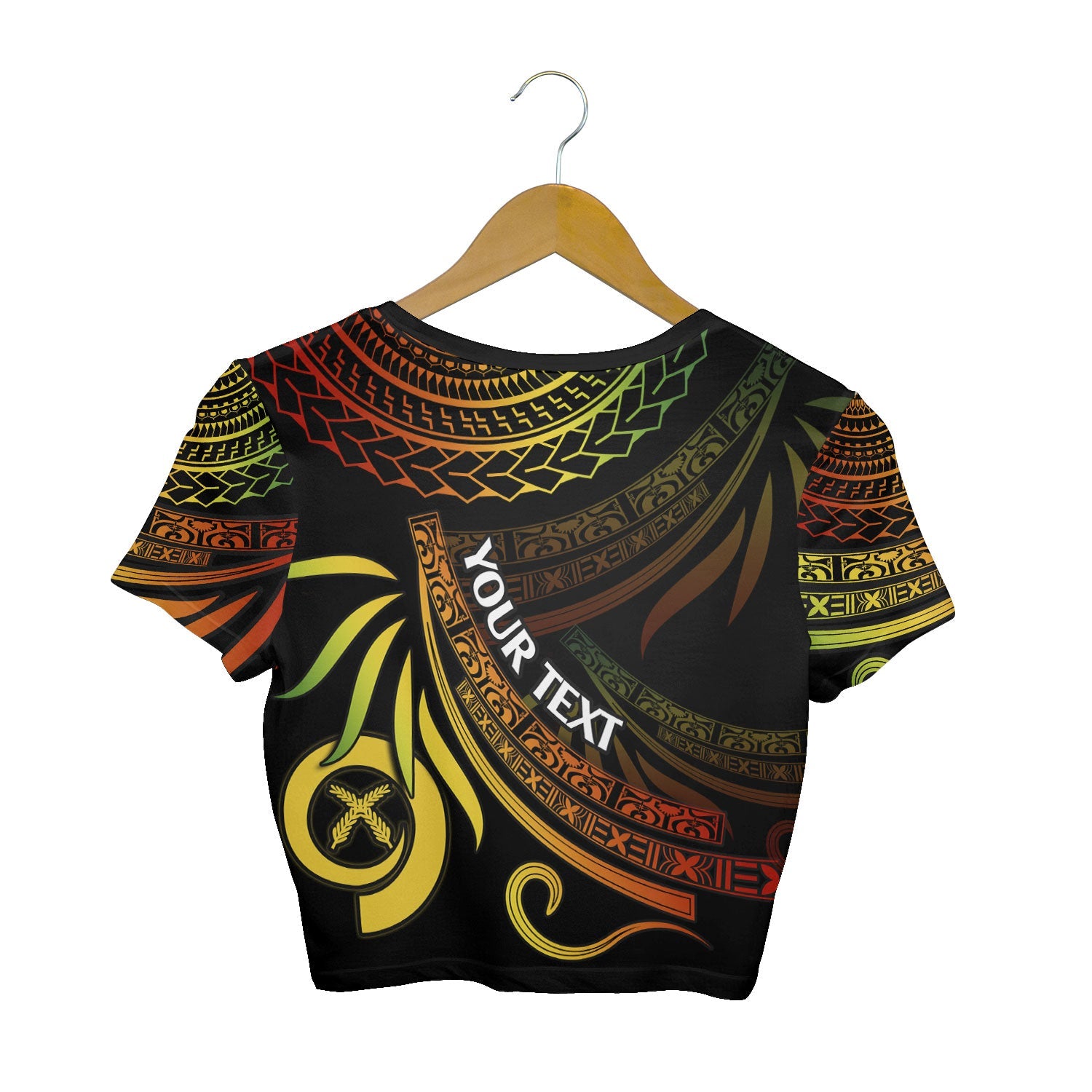 Custom Vanuatu Crop Top T Shirt Happy Independence Polynesian Proud To Be A Ni Van V1