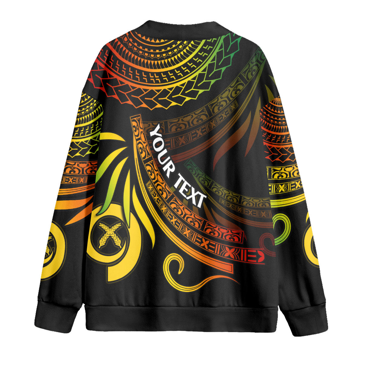 Custom Vanuatu Fleece Cardigan Happy Independence Polynesian Proud To Be A Ni Van V1