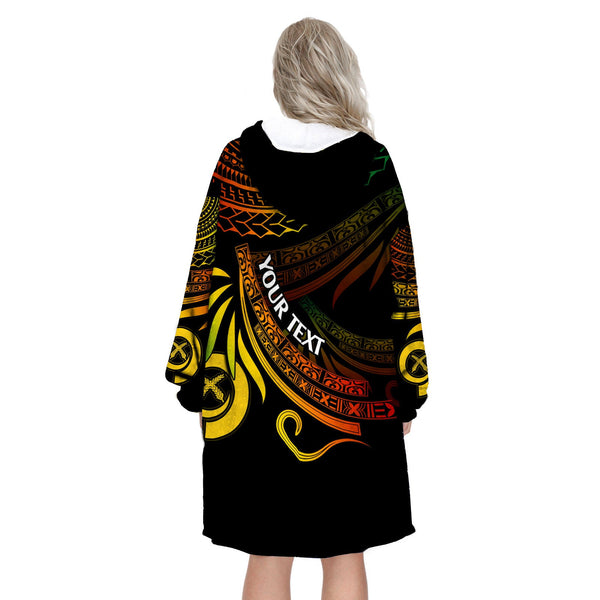 Custom Vanuatu Hoodie Blanket Happy Independence Polynesian Proud To Be A Ni Van V1