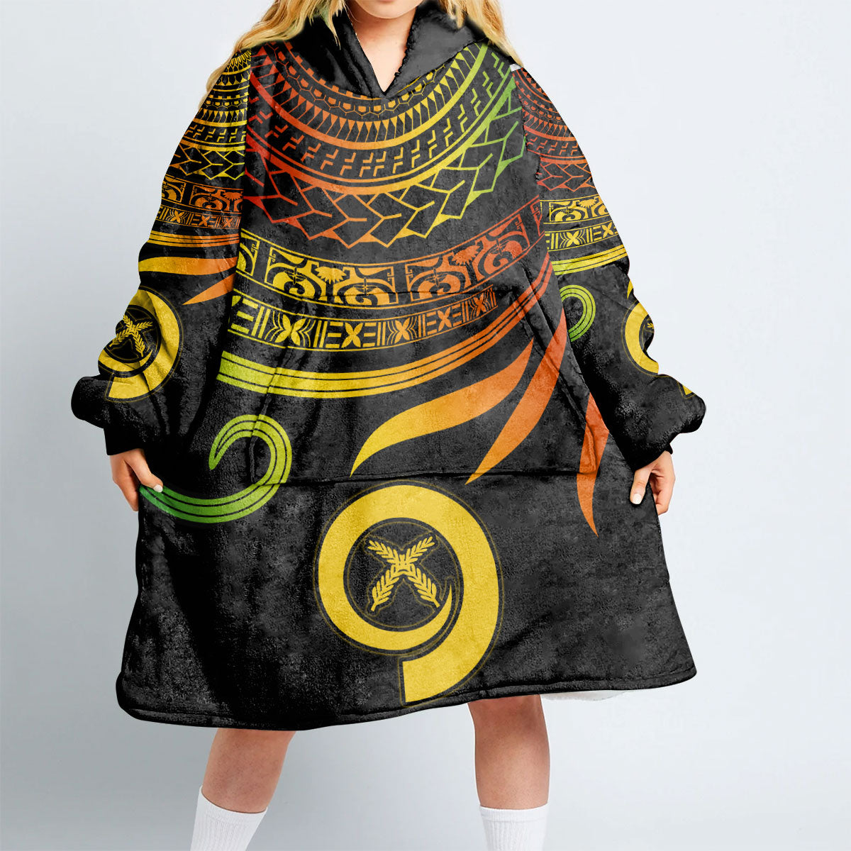 Custom Vanuatu Hoodie Blanket Happy Independence Polynesian Proud To Be A Ni Van V2