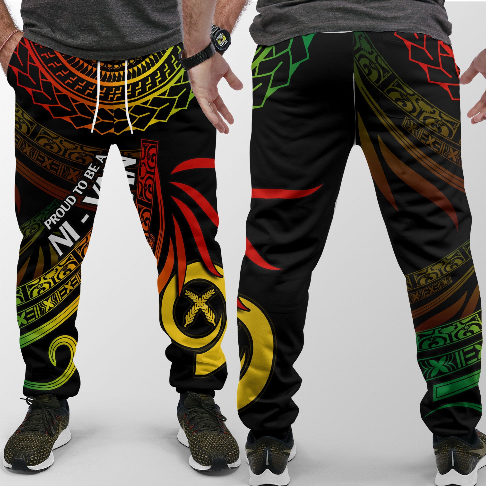 Custom Vanuatu Jogger Pant Happy Independence Polynesian Proud To Be A Ni Van V1