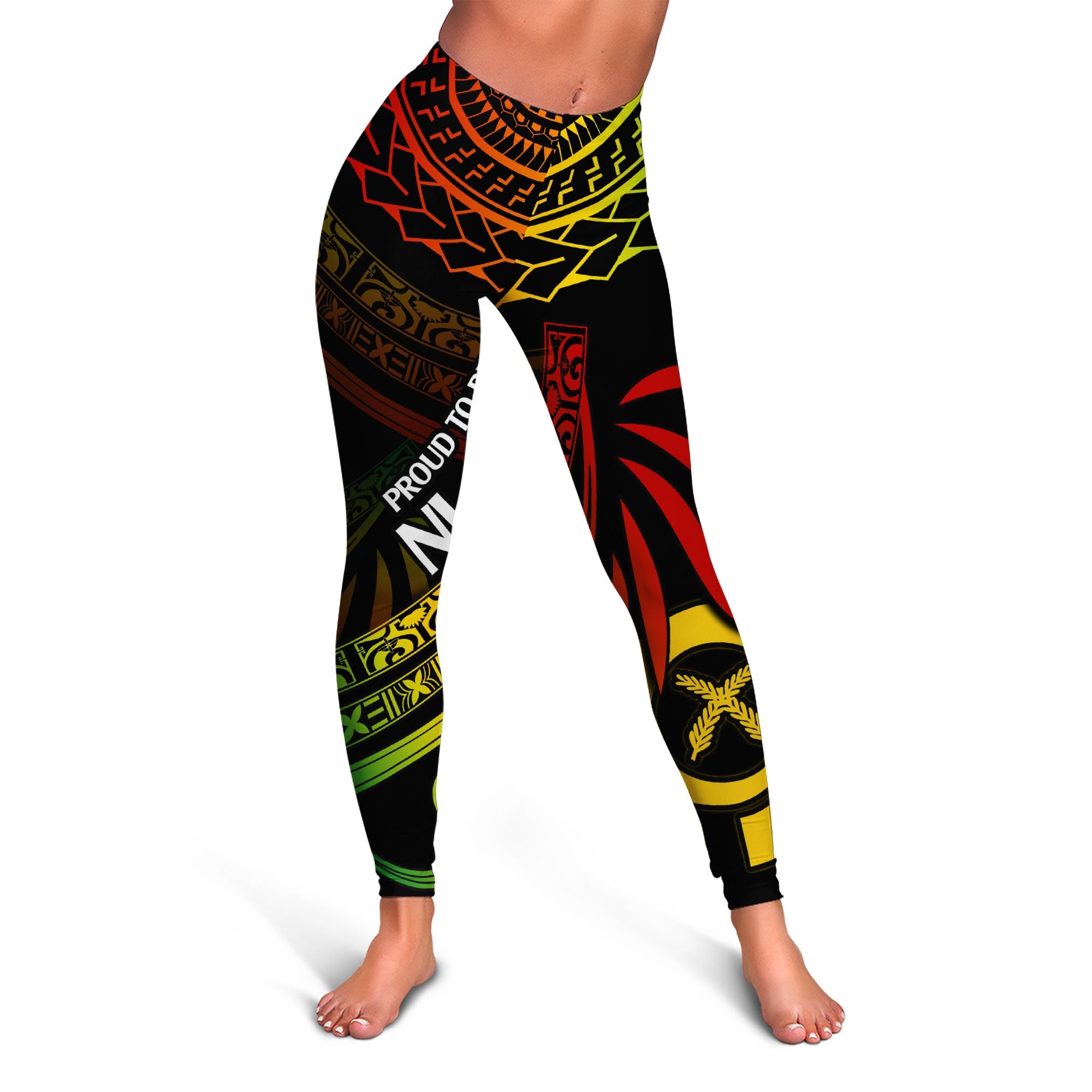 Custom Vanuatu Leggings Happy Independence Polynesian Proud To Be A Ni Van V1