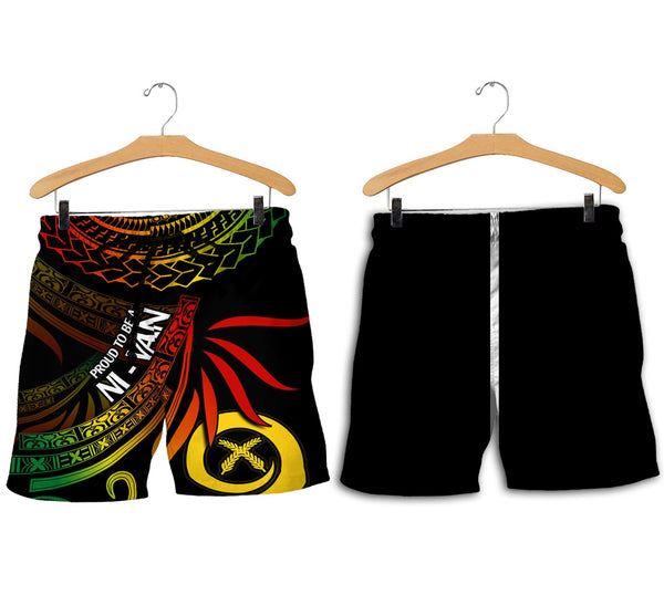 Custom Vanuatu Men Short Happy Independence Polynesian Proud To Be A Ni Van V1