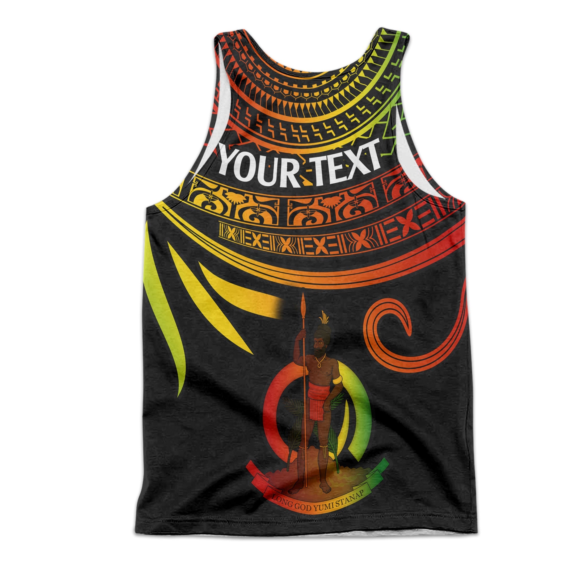 Custom Vanuatu Men Tank Top Happy Independence Polynesian Proud To Be A Ni Van V2